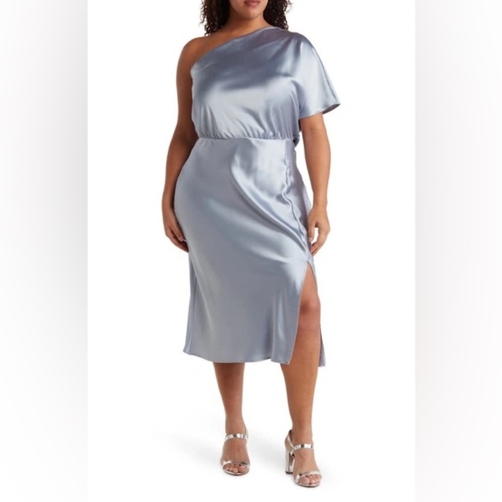 Renee C. Silver Satin Fabric